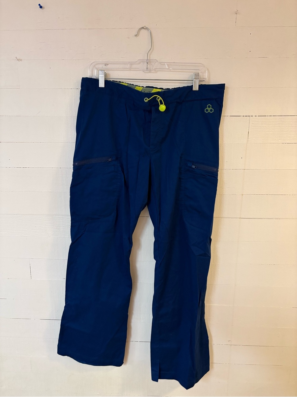 Antidote Size L Navy Blue Cargo Scrub Pants Drawstring Medical Workwear